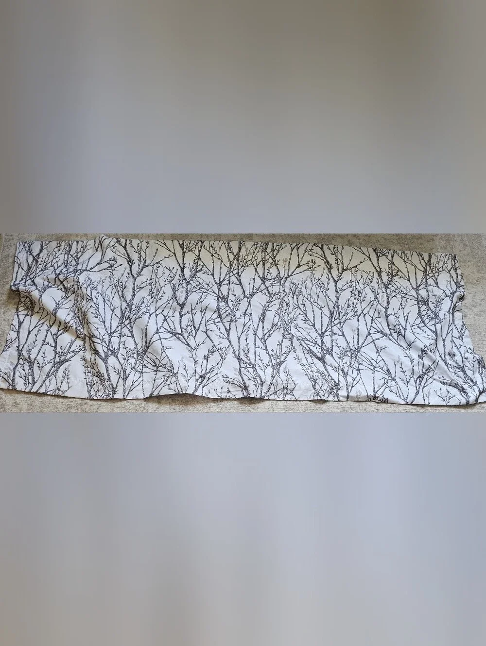 Neutral Branch Print Valance